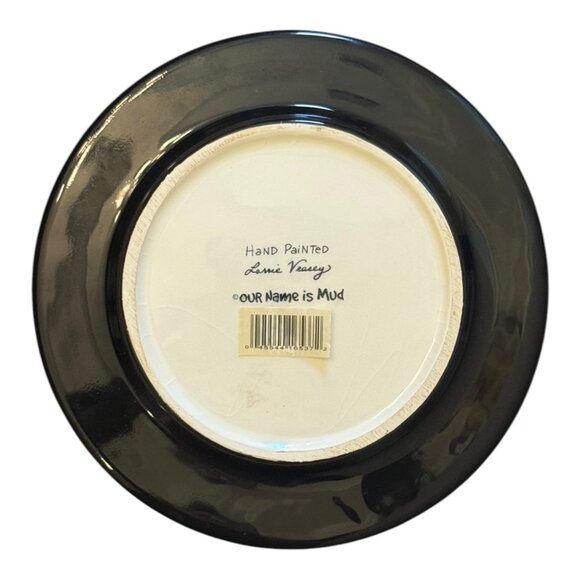 Hand Painted Colorful Ceramic Plate "The Wine Of Friendship Is The Wine Of Life" - Picture 2 of 5